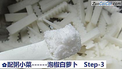 泡椒白萝卜做法第三步骤
