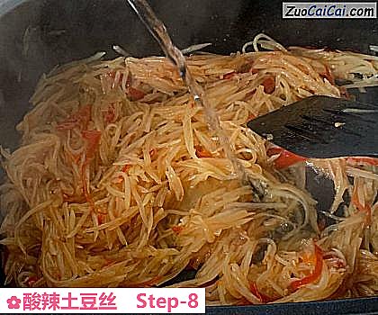 酸辣土豆丝做法第八步骤