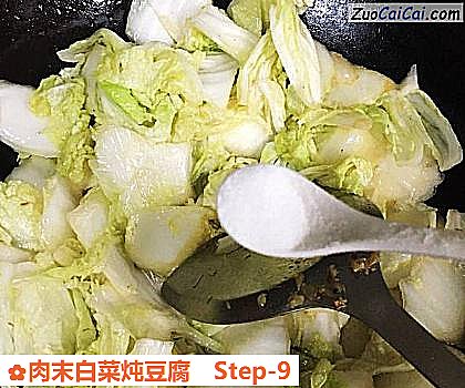 肉末白菜炖豆腐做法第九步骤