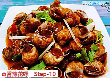 香辣花螺做法第十步骤