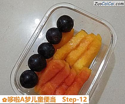 哆啦A梦儿童便当做法第十二步骤