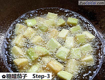 糖醋茄子做法第三步骤