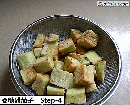 糖醋茄子做法第四步骤