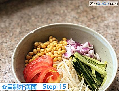 自制炸酱面做法第十五步骤