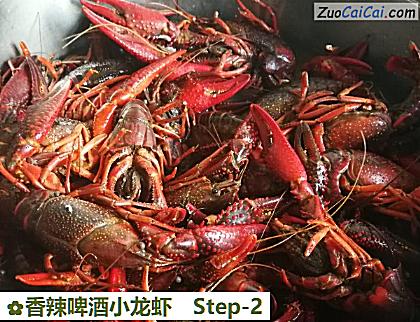 香辣啤酒小龙虾做法第二步骤