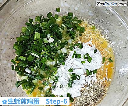 生蚝煎鸡蛋做法第六步骤