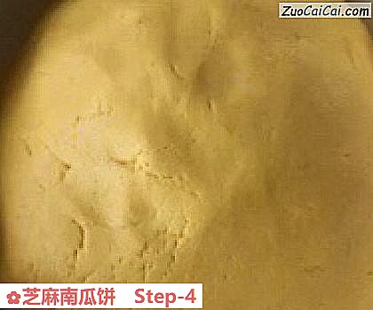 芝麻南瓜饼做法第四步骤