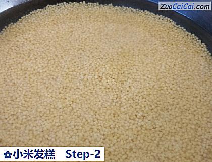 小米发糕做法第二步骤