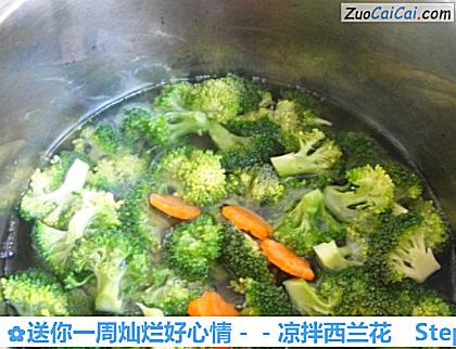 凉拌西兰花做法第四步骤