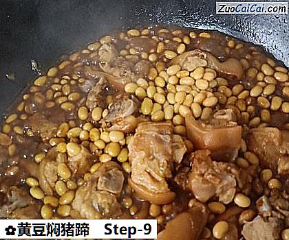 黄豆焖猪蹄做法第九步骤