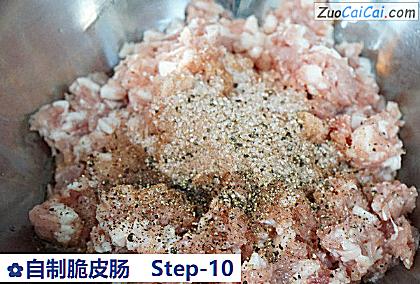 自制脆皮肠做法第十步骤