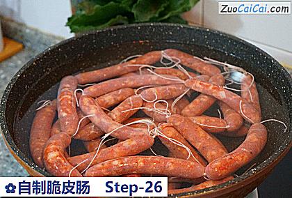 自制脆皮肠做法第二十六步骤