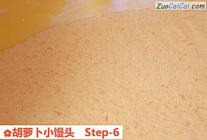 胡萝卜小馒头做法第六步骤