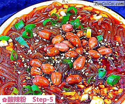 酸辣粉做法第五步骤
