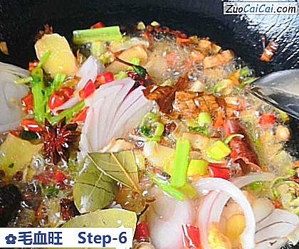 毛血旺做法第六步骤