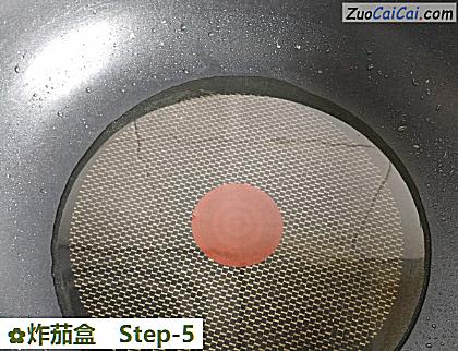 炸茄盒做法第五步骤