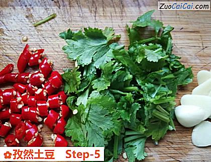 孜然土豆做法第五步骤