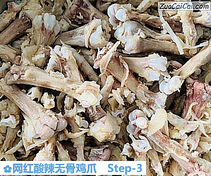网红酸辣无骨鸡爪做法第三步骤