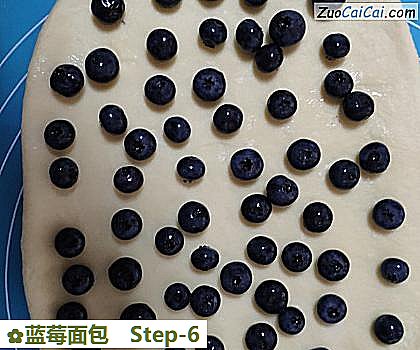 蓝莓面包做法第六步骤