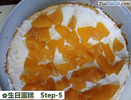 生日蛋糕做法第五步骤