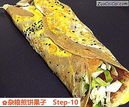 杂粮煎饼果子做法第十步骤