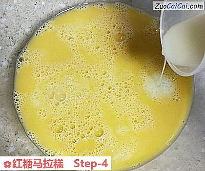 红糖马拉糕做法第四步骤