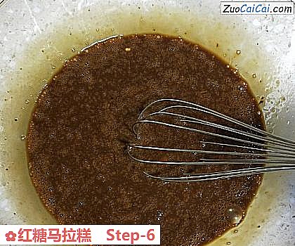红糖马拉糕做法第六步骤