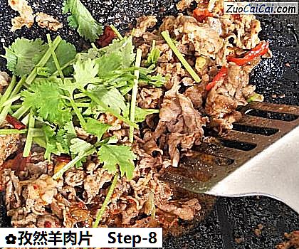 孜然羊肉片做法第八步骤