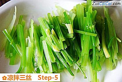 凉拌三丝做法第五步骤