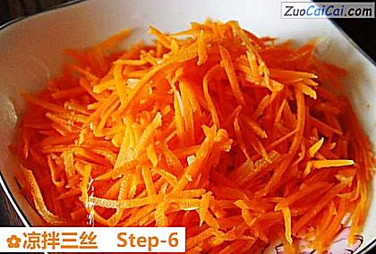 凉拌三丝做法第六步骤