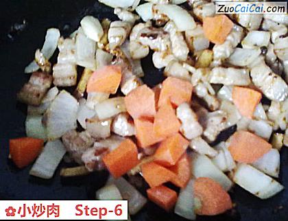小炒肉做法第六步骤