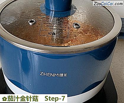 茄汁金针菇做法第七步骤