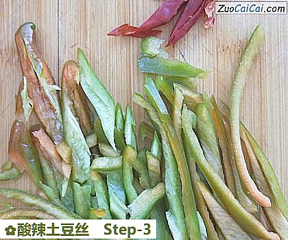酸辣土豆丝做法第三步骤