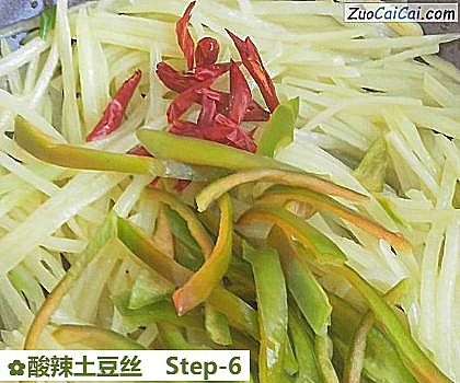 酸辣土豆丝做法第六步骤