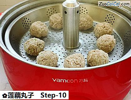莲藕丸子做法第十步骤