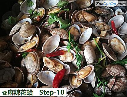 麻辣花蛤做法第十步骤