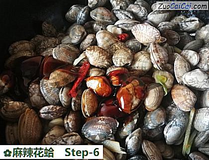 麻辣花蛤做法第六步骤