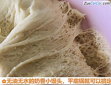 无油无水的奶香小馒头,平底锅就可以搞定做法第六步骤
