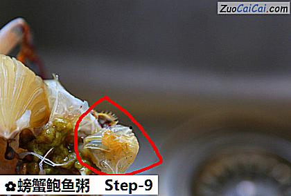 螃蟹鲍鱼粥做法第九步骤