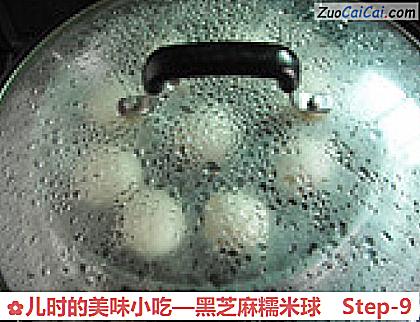 黑芝麻糯米球做法第九步骤
