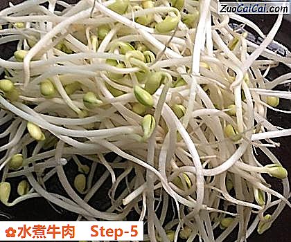 水煮牛肉做法第五步骤