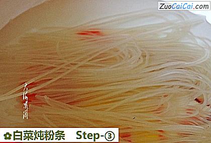 白菜炖粉条做法第三步骤
