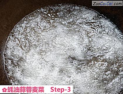 蚝油蒜蓉麦菜做法第三步骤