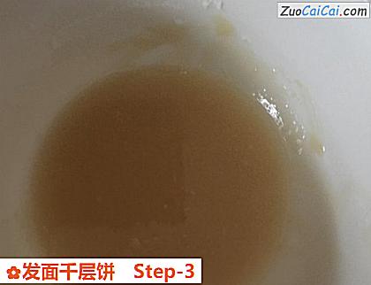 发面千层饼做法第三步骤