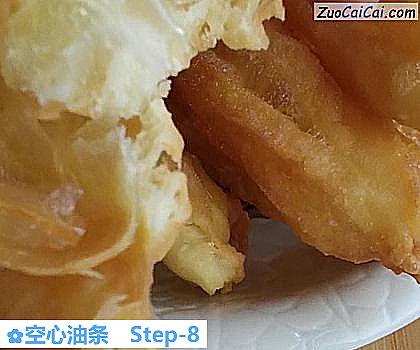 空心油条做法第八步骤