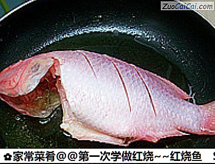 家常菜肴@@第一次学做红烧～红烧鱼做法第三步骤