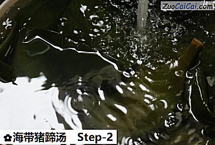海带猪蹄汤做法第二步骤