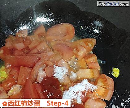 西红柿炒蛋做法第四步骤