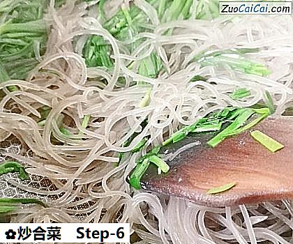炒合菜做法第六步骤
