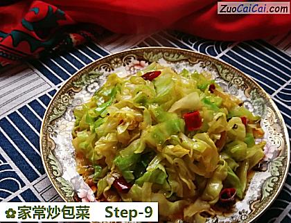 家常炒包菜做法第九步骤